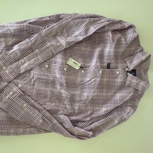 Johnnie O Prep-Performance Lure Mulberry Mens ButtonUp Shirt Sz XL